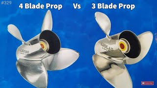 Testing 3 Blade vs 4 Blade Propellers What’s the Difference Between 3 and 4 Blade Outboard Props