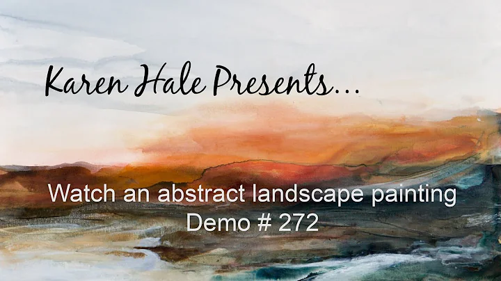 Watch a fluid acrylic abstract landscape   Demo #272