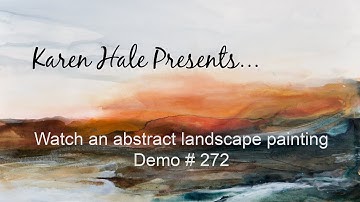 Watch a fluid acrylic abstract landscape   Demo #272