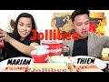 [mukbang/friendbang with THIEN &amp; MARIAN]: JOLLIBEE (Chickenjoy, Aloha Burger, and Palabok Fiesta)