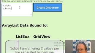Web Programming - Collections - List And Dictionary