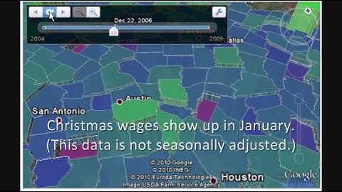 Visualizing changes in local wages