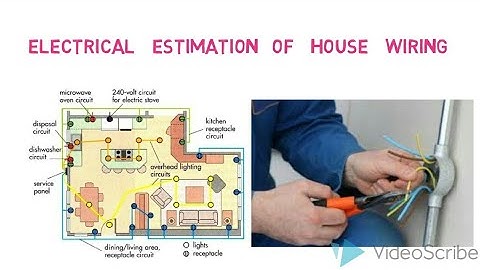 Electrical estimation /electrical house wiring estimation