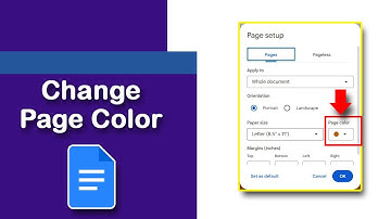 How to change the page color or Document Background Color in Google Docs