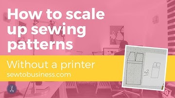 How to scale up a magazine or book sewing pattern by hand, without a printer