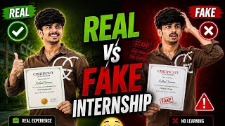 Real vs Fake Internship Explained in Telugu🔥Must watch students😱