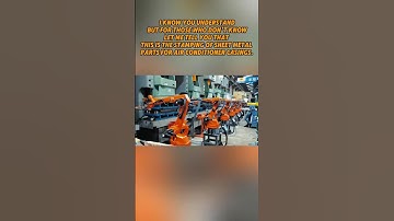 Sheet Metal Stamping for Air Conditioner Casings#industrialrobots #robotics