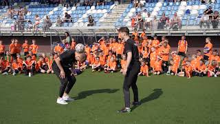 Groot aantal kinderen brengen bezoek aan voetbaldag in Bunschoten