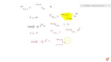 If `a\ a n d\ b` denote respectively the coefficients of `x^m a n d\ x^n` in the expansion of