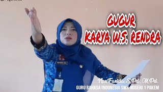 Baca Puisi Gugur Karya W.S. Rendra oleh Nur Farida, S.Pd., M.Pd., Guru Bahasa Indonesia SMKN 1 Pakem