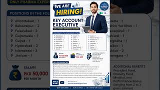 Key Account Executive in parma required in different Cities of Pakistan #accountclerk #accou
