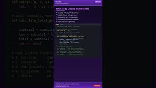 What Code Quality REALLY Means (5 Rules Every Dev Needs)