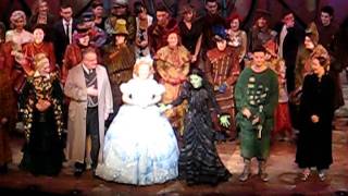 Wicked Cast Change Curtain Call Few Speeches 10Th December