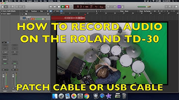 How To Record Audio - Roland TD-30 Drum Module