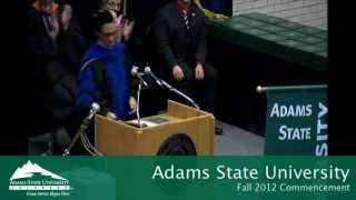 Fall 2012 Commencement - Adams State University
