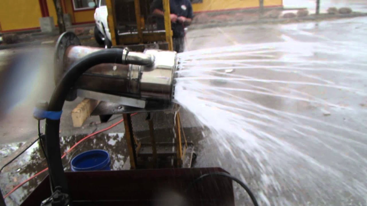 National Marine Exhaust Spray Ring 2 Bench Test - YouTube