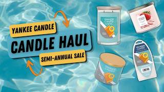 🛍️ Yankee Candle Semi-Annual Clearance Sale Haul 💰 25% off $60 😎 By the Pool & Strawberry Swirl 🍓