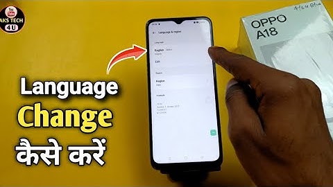 How To Change language in Oppo A18 | Oppo A18 में भाषा कैसे बदलें | Language in Oppo A18