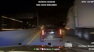 Cadillac Has Blowout During High-Speed Chase