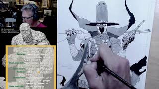 Drawing Comics - Inking GUNSLINGER SPAWN!