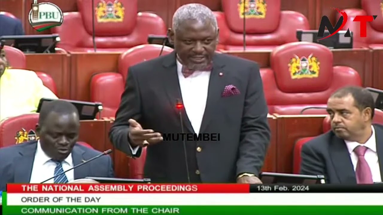 WAR IN PARLIAMENT AS WETANGULA AND OTIENDE AMOLLO EXCHAGE WORDS AS OTIENDE WANTS TO DISOLVE PARLIAME