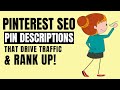 Pinterest SEO | How To Write Pinterest Pin Descriptions For More Traffic