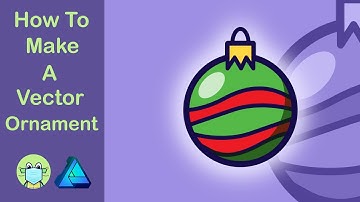 HOW TO MAKE A SIMPLE CHRISTMAS ORNAMENT VECTOR ILLUSTRATION (AFFINITY DESIGNER TUTORIAL)