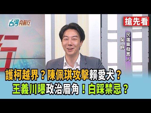 護柯越界？陳佩琪攻擊"賴愛犬"？ 王義川曝"政治眉角"！白踩禁忌？【台灣向前行 搶先看】2026.04.30
