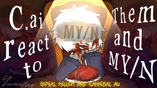 C ai react to Them and M BL-Gay Serial Killer and Cannibal AU 16 - Made by Iwandler