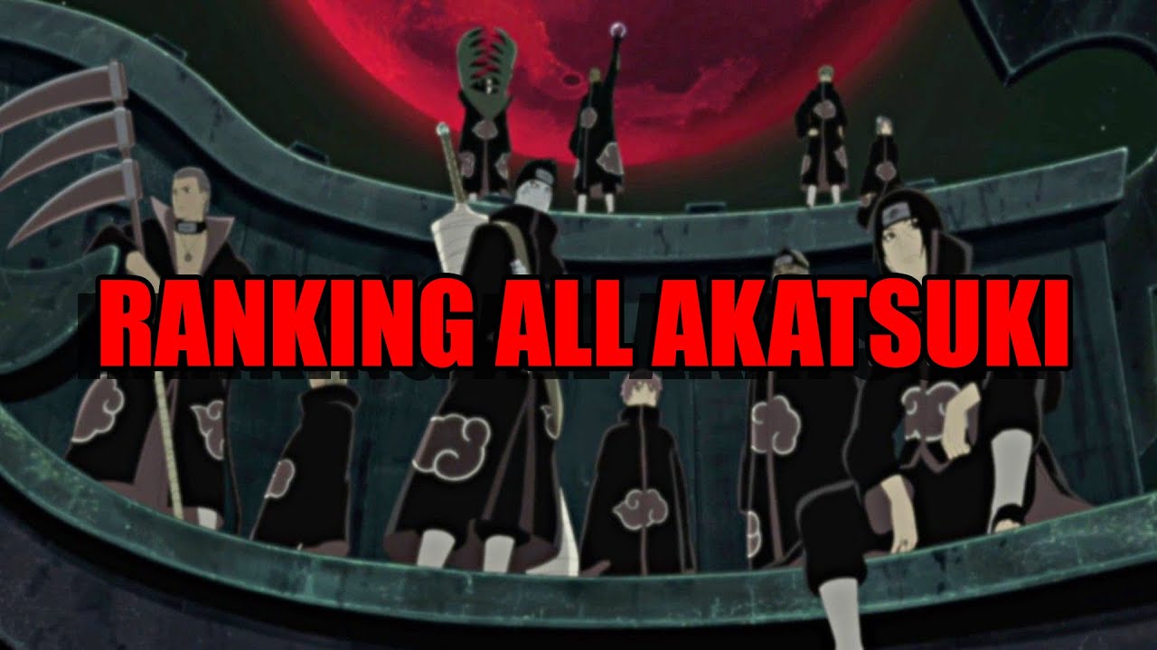Every Akatsuki Member From Weakest To Strongest Youtube