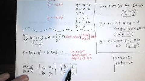 Prob.14.R.075 - (Jacobian) Evaluate the double integral with a change of variables.-Calc III HW Help