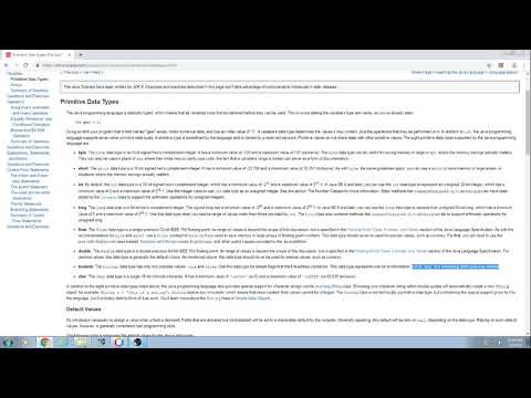 Novice Java Tutorial with Apache NetBeans 11.0: 16 boolean primitive type