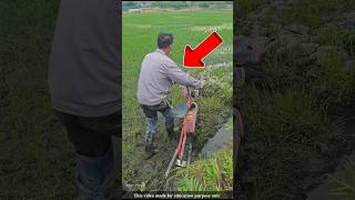 Farmers use bicycles to make hoe to cultivate the land |#shortsvideo
