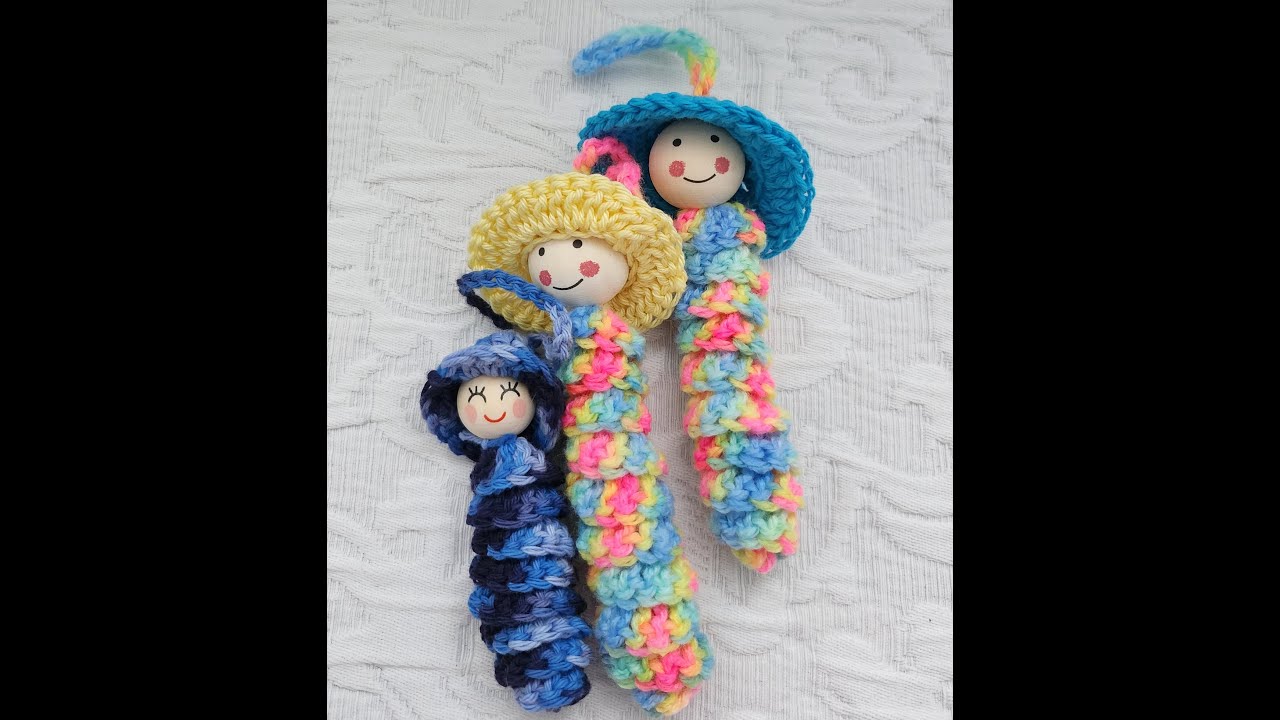 Wir häkelt man ein Sorgenwürmchen / Glückswürmchen / Worry Worms ? - Häkelanleitung