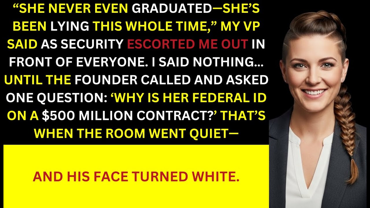 My VP Told Everyone I Lied About My Qualifications — But When the Founder Checked My Records........