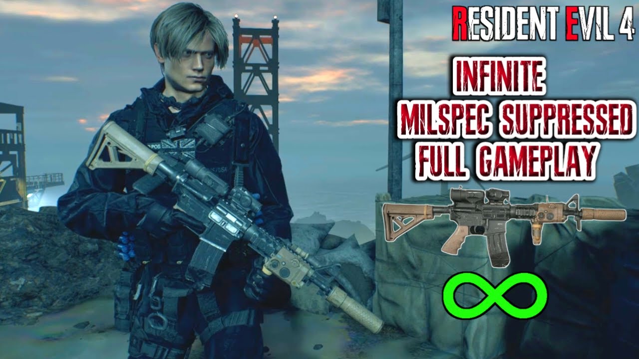 INFINITE MILSPEC SUPPRESSED ONLY!! Full Gameplay - Resident Evil 4 Remake