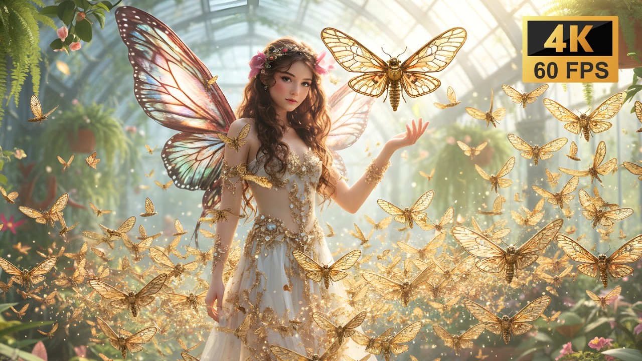 Crystal Woods Fairy Serenity | Ultra Realistic 4K Ambient Music | Sylvan Fantasy