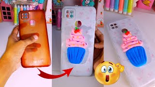 Mobile Cover Painting and Decoration idea😍| Clay Decoration| Phone Case Painting | Super Clay Art