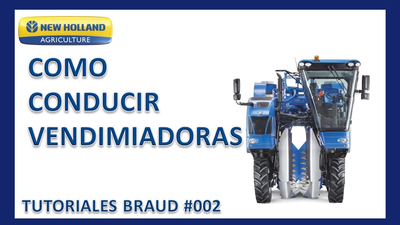 ▶️▶️Como mover una vendimiadora New Holland Braud▶️▶️▶️▶️ Tutoriales Braud #002