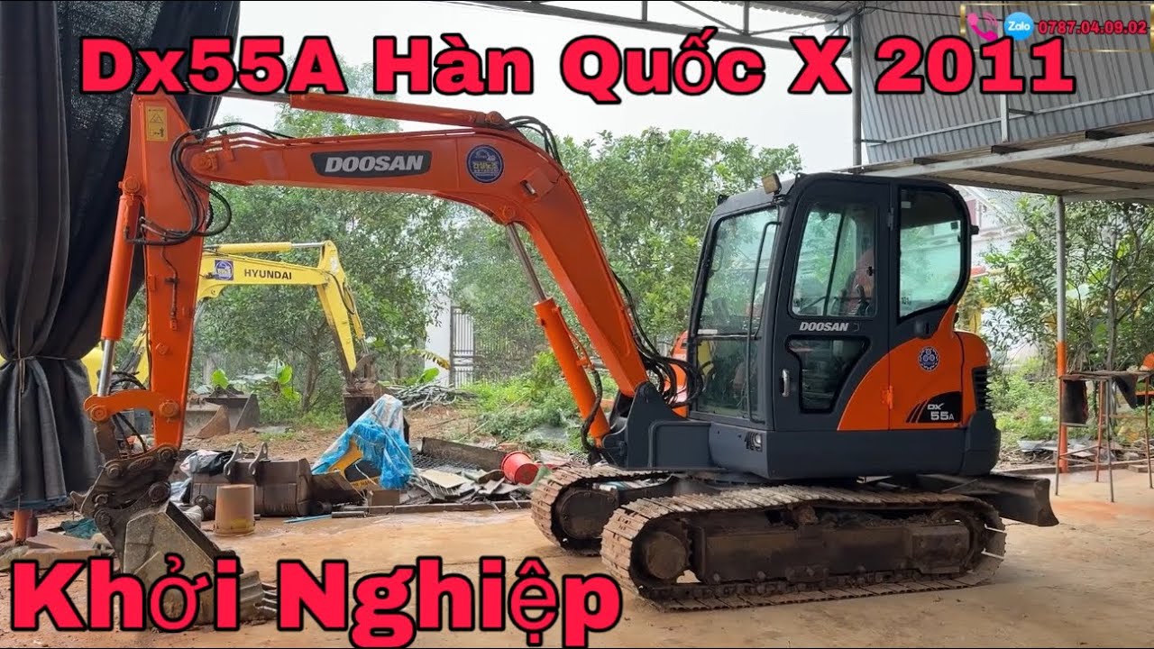 Máy Xúc Đào DOOSAN DX 55A Năm Sản Xuất 2011 Xuất Sứ Hàn Quốc Chất Lượng Giá Khởi Nghiệp Thành MCT