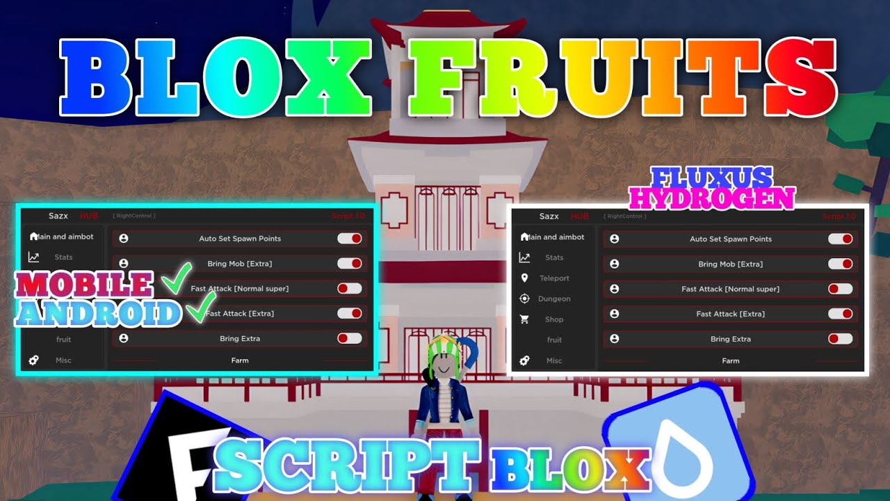 BLOX FRUITS Script Mobile UPDATE 19 AUTO FARM FARM BOSS RAIDS
