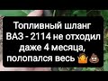 Топливный шланг на Ваз -2114 не отходил и 4 месяца, весь потрескался. Это жесть!