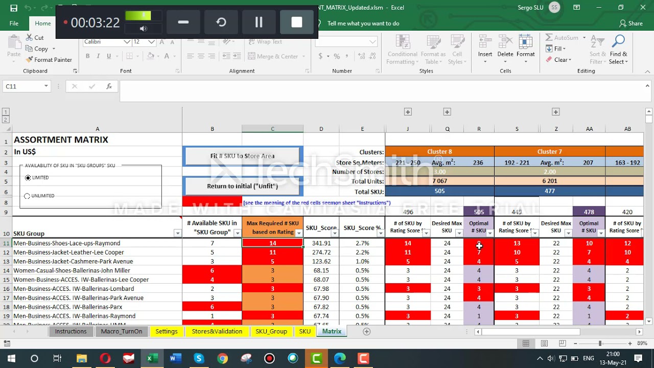 Assortment Matrix ( SKU Matrix ) for Retailers easy and automated