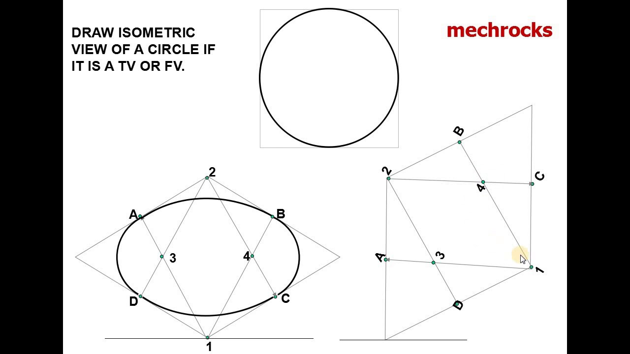 Engineering Drawing How to Draw Isometric view of a 