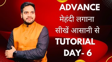 Mehndi Class Day -6 । Easy Mehndi Design For Hands । Mehndi design Simple Back Hand, Designer Mehndi