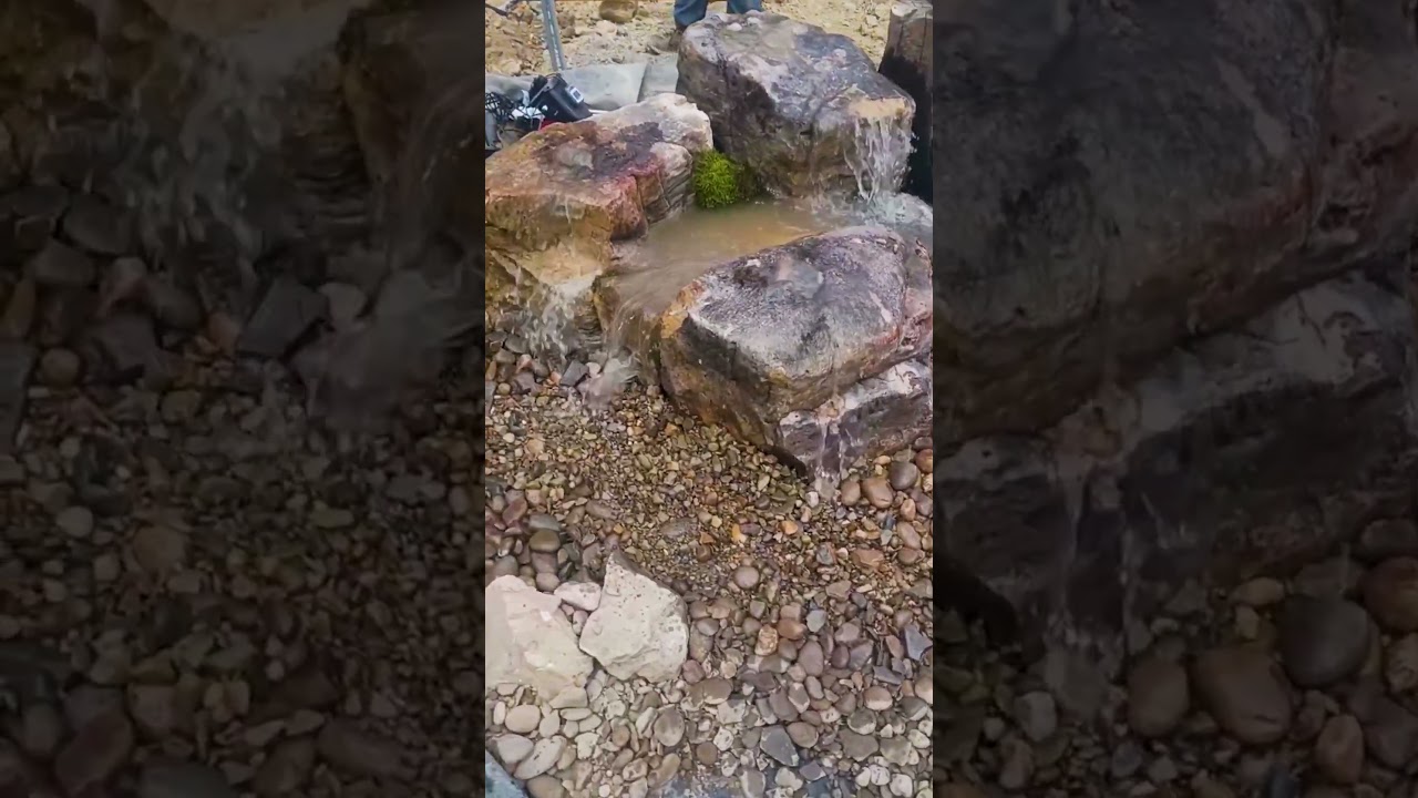 Bubbling Boulder Water Feature Complete