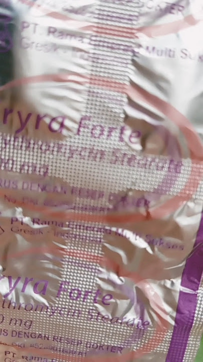 Obat sifilis ampuh di apotek #eryraforte #erythromycinethylsuccinate