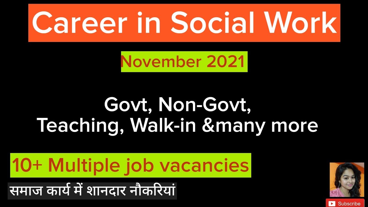 Many job for Social WorkerTISS/Child Protection/AIDS control/Women