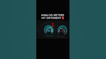 digital meters are good but analog meter hits different 🫀
