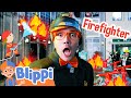 Firefighter blippi saves kidzania childrens museum educationals for kids